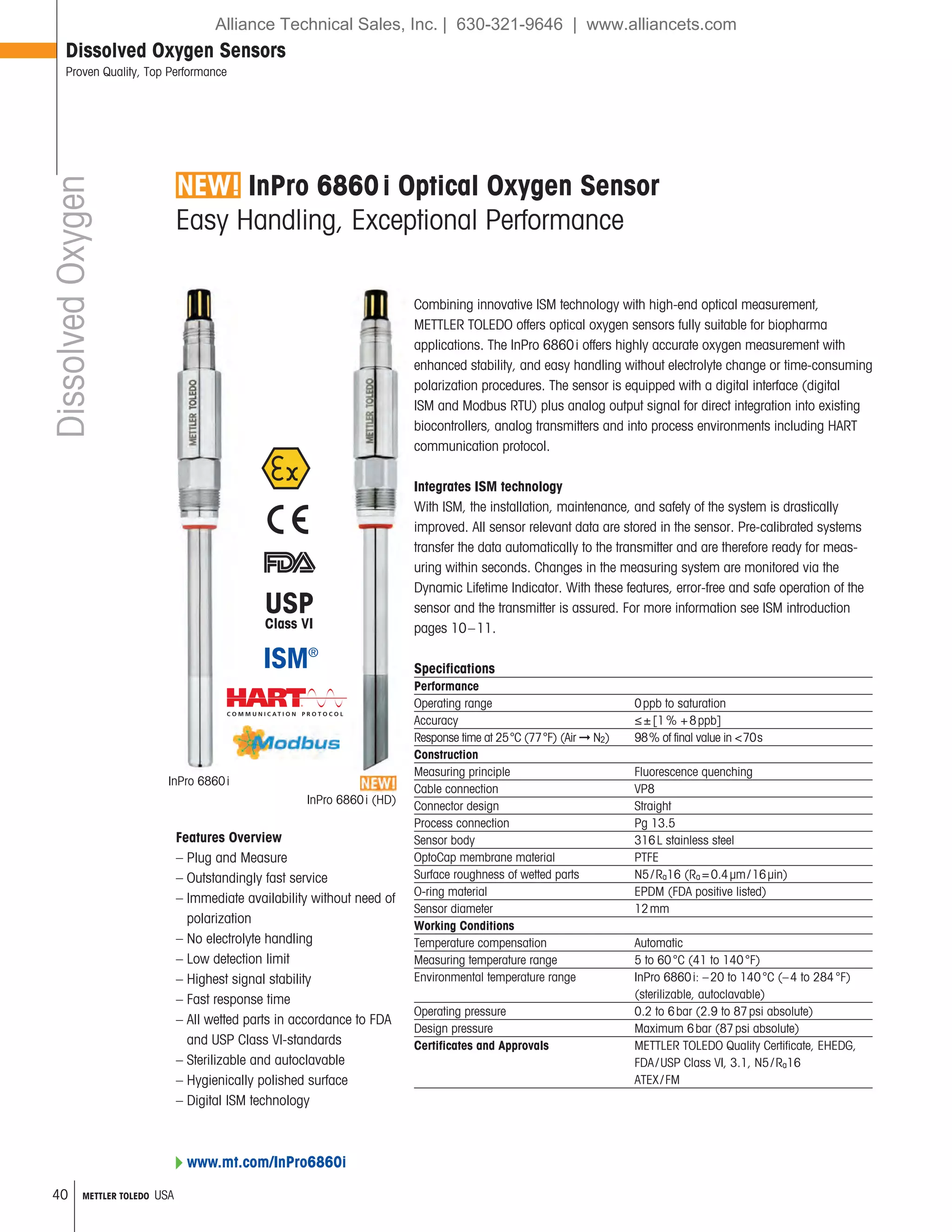Enhancing Dissolved Oxygen Measurement with the InPro6860i HD 590 mV Sensor
