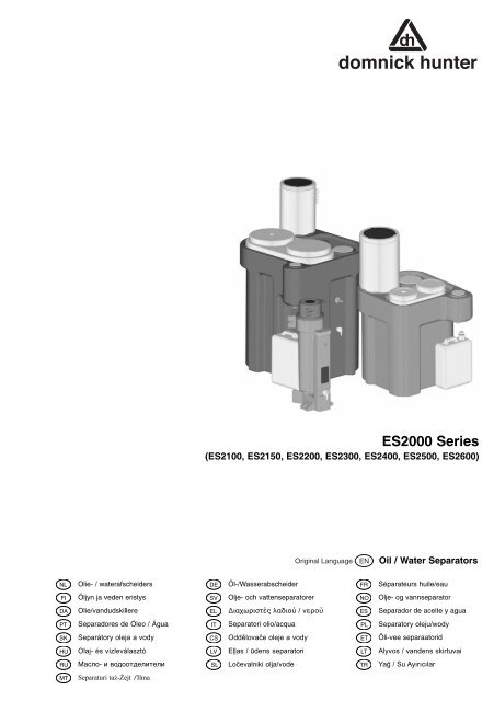 Technical Specifications and Applications of Parker Domnick Hunter ES2000 Series